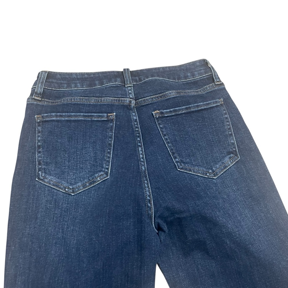 Quince Women's Stretch High Rise Kick Flare Jeans | Dark Wash | Size 28 - Picture 6 of 6